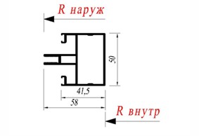 Стойка Reynaers 034.1500.XX
