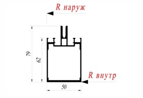 Стойка Alutech AYPC.F50.0102