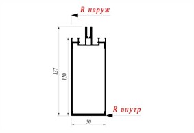Стойка Alutech AYPC.F50.0105