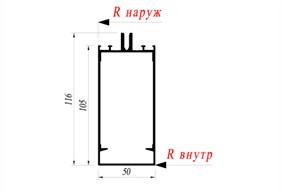 Ригель Alutech AYPC.F50.0207