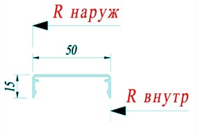 Декоративная планка Alutech AYPC.F50.0503