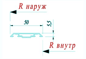 Декоративная прижимная планка Alutech AYPC.F50.0620