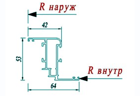 Створка дверная Татпроф ТП-45 45.04.01
