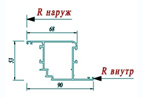 Створка дверная Татпроф ТП-45 45.04.04