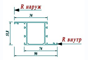 Створка/Рама АГС 50 5213