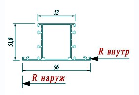 Импост АГС 50 5214