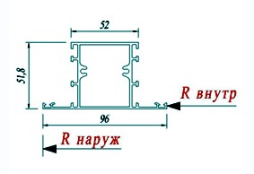 Импост АГС 50 5230