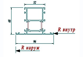 Импост АГС 68 6856
