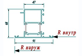 Створка дверная АГС 68 6863