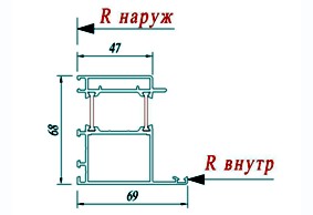 Рама дверная АГС 68 6865
