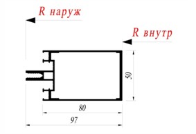 Стойка Alutech AYPC.F50.0103