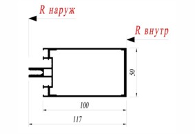 Стойка Alutech AYPC.F50.0104
