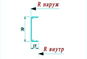 Декоративная планка Alutech AYPC.F50.0503