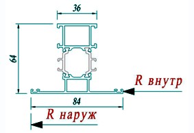 Импост Реалит RW-64 RE.64.015022