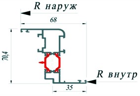 Створка Alutech W62.0201