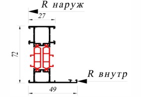 Рама Alutech W72.0101