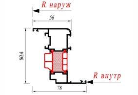 Створка Alutech W72.0202