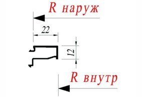 Штапик Alutech С48.0603