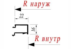 Штапик Alutech С48.0604