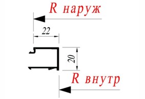 Штапик Alutech С48.0605